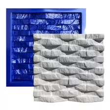 Forma 3d De Gesso Abs Azul Dunas Pedra 30 X 30 Cm Lindíssimo