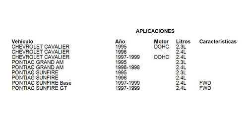 Kit Clutch Sunfire 1997 Gt Para Pontiac Foto 2