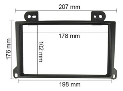 Kits De Marco De Radio De Coche 2 Din Para Mpv 2002-2007, Cd Foto 3