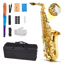 Saxofón Alto En Mi Bemol Para Principiantes Y Adultos 66cm