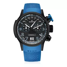 Reloj Edox Cronógrafo Original Para Hombre 38001-tinnbu3