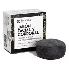 Jabón Facial Y Corporal Con Carbón Activado Botanika Natier