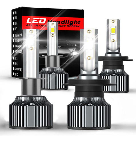 Kit Faros Luz Led H1 H7 H3 30000lm Para Chevrolet Alta/baja