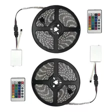 Fita Led Colorida Rgb Fita Adesiva Com Controle 10m 10 Metro