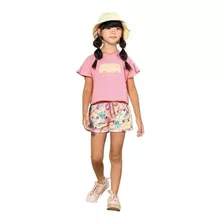 Conjunto Infantil Menina Em Meia Malha E Moletom Bugbee