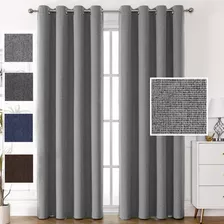 Cortina Blackout Aislada Térmica Lino 130x215cm Cuarto 1pz