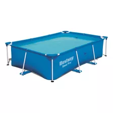 Alberca Estructural Rectangular Bestway 56403 Con Capacidad De 2300 Litros De 2.59m De Largo X 1.7m De Ancho Azul