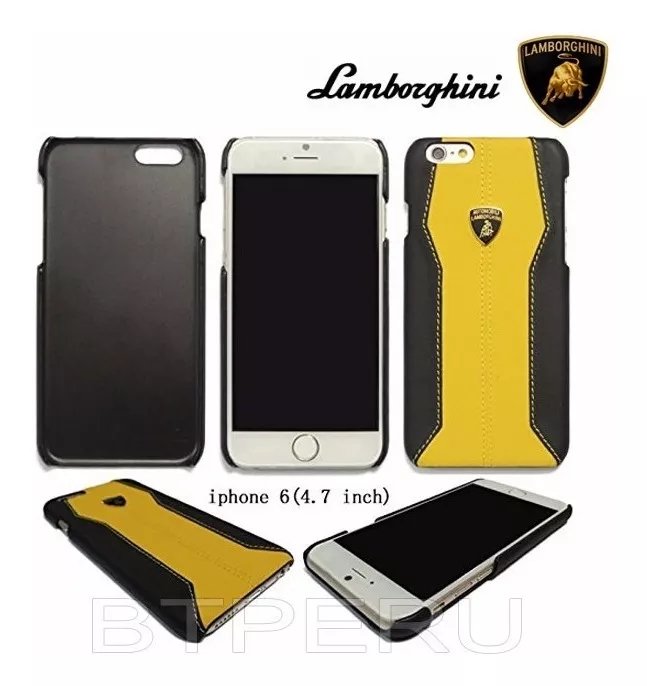 Funda Case Lamborghini Huracan D1 Amarillo Cover iPhone 6 6s