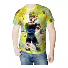 Camisa Camiseta Vegeta Anime Dragon Ball Z Super Sayajin 3d