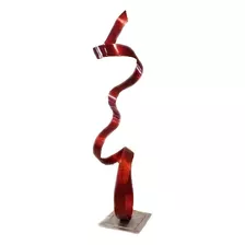 Jorge Calvo Escultura Metal Rojo Grande 97 X 35 X 24 Cm