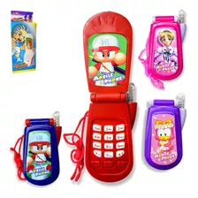 Celular De Brinquedo Musical C/ Luz Botões Telefone Abre