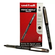 Roller Vision Needle 0.5 Mm Negro Caja Con 6 Piezas Punto U