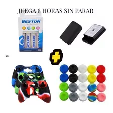 Portapilas 360 (2) + Pilas Recargables + 2 Forros + 4 Grips