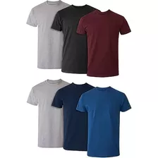 Pack X5 Remera Basica Hombre Manga Corta Lisa 100% Algodon