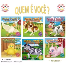 Quem É Você? - Coleção Com 6 Livros De Animais Toque E Sinta