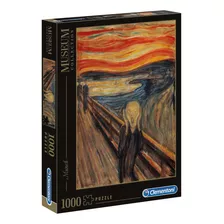 Quebra-cabeça Clementoni Museum Collection Munch - L'urlo 39377 De 1000 Peças