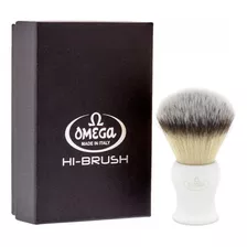 Pincel De Barbear Omega 46904 Fibra Sintética Hi-brush Resin