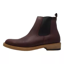 Bota De Piel Hombre Tipo Lluvia 7302 Hecho A Mano Artesanal