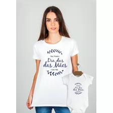 Kit Camiseta Dia Das Mães, Meu Primeiro Dia Das Mãe/menino