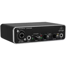 Interface Áudio 2 Canais Behringer Umc22 Usb U-phoria