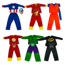 Disfraz Infantil Superheroes Araña, Batman, Hulk,flash Y Mas