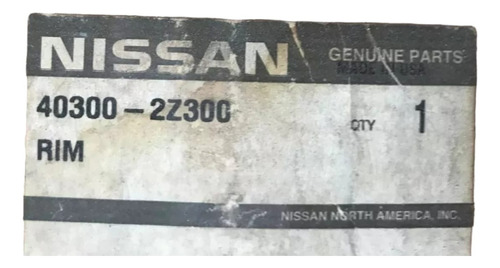 Rin 16 Para Nissan Quest 01-02 Original  Foto 3