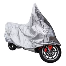 Cubierta Moto Motoneta Impermeable Cubre Lluvia Sol Chica Color Gris