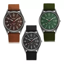 Relógio Masculino Esportivo Militar Soki Pulseira Nylon