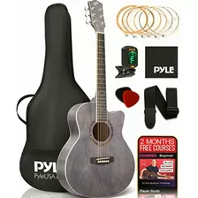 Pyle Pga550cab, Guitarra Acústica De 6 Cuerdas