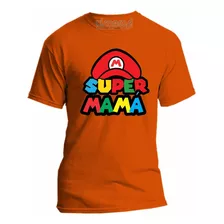 Playera Super Mama Mario Bros Todas Las Tallas