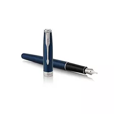 Parker Sonnet Fountain Pen Blue Lacquer With Palladium