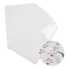 Papel Etiqueta Adhesiva Transparente Uso Foil En Laminadora