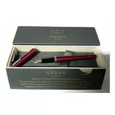 Pluma Estilográfica Parker Urban Vibrant Magenta Color De La Tinta Azul Lavable