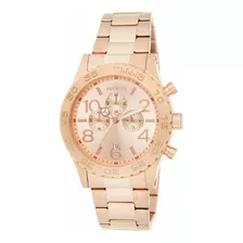 Reloj Hombre Invicta 1271 Cuarzo Pulso Rosado En Acero