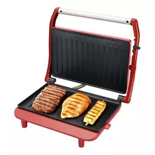 Grill E Sanduicheira Panini Pgr155 Antiaderente Lenoxx 110v Cor Vermelho