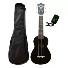 Ukulele Seven Soprano Suk-07 Bk C/capa E Afinador