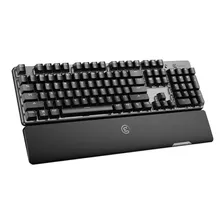 Teclado Gamer Bluetooth Gamesir Gk300 Qwerty Gamesir Ttc Blue Inglês Us Cor Space Gray Com Luz Branco