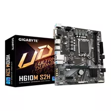 Motherboard Gigabyte Ga-h610m-s2h Ddr5 1700 12°gen 2 Color Negro