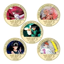 Yu Yu Hakusho Kit 5 Moeda Decorativa Metal Ed Colecionador