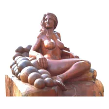 Escultura De Mujer Tallada En Madera-esculturas Por Encargo-