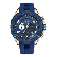 Reloj Megir, Original, Extensible Silicon Azul