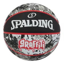 Balon Basquetball Spalding Grafiti Blk/red Sz7