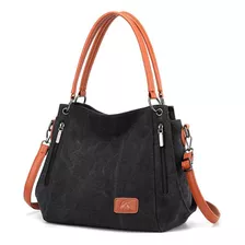 Bolso Multifuncional De Lona De Gran Capacidad Para Mujer