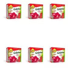 Lowçucar Plus Gelatina Zero C/ Stévia Cereja 10g (kit C/06)