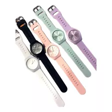 Reloj Pulsera Silicona Esmaltados Por Mayor X 5