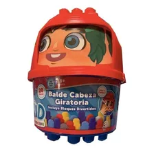 Juego De Bloques Balde Cabeza Giratoria Bebé Niño Niña +18m