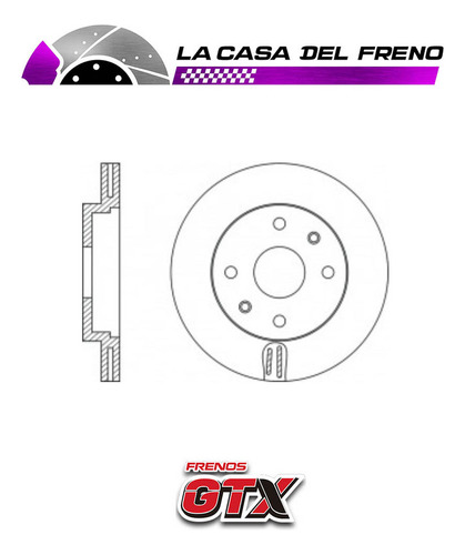 Par Disco Freno Del Nissan Micra 1.5 2005-2019 (k9k-k12e) Foto 5