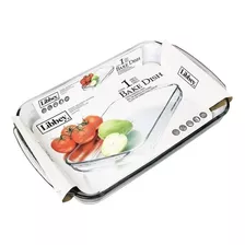 Fuente Asadera Libbey 34,5 X 26,6 Cm Vidrio Templado Horno