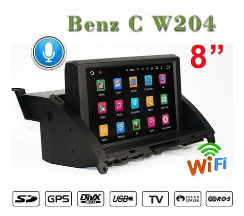 Mercedes Benz Clase C 2008-2011 Android Gps Wifi Radio Touch Foto 4