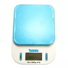 Balança De Cozinha Digital Tomate Sf-440 Pesa Até 15kg Azul